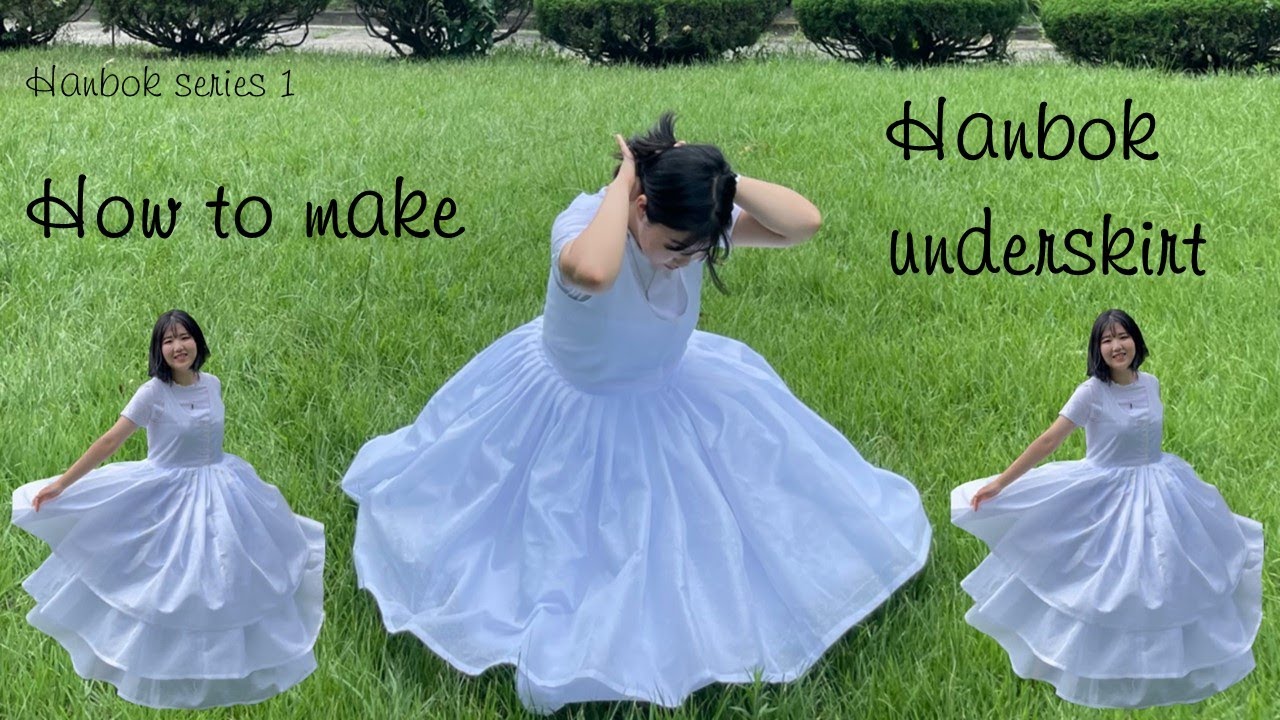 How to make Hanbok underskirt(Part 1) 한복 속치마 만들기!