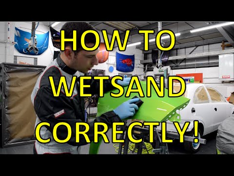 How to Wet Sand - wet flatting before polishing