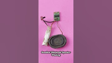 Diy Small Size Bluetooth Speaker Making | Using Bluetooth Module & Spk #shorts #DIY #trending