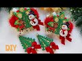 DIY / МК новогодние бантики с ёлочкой!🎄☃️❄️ /Christmas bows with a Christmas tree!