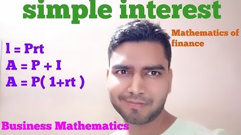 B.com Maths Finance Simple Interest