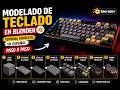 Modelado de Teclado en Blender | Tutorial Completo en Español Paso a Paso