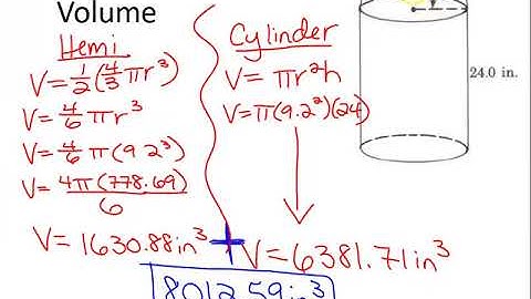 Composite 3D Figure Surface Area and Volume