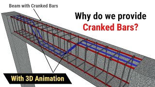 why do we provide cranked bars in beams & slabs? | Bent up bars in beams & slabs | Civil tutor