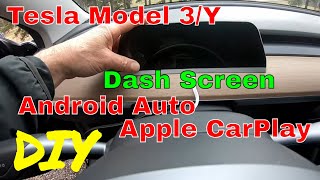 Dash Screen for Tesla Model 3 and Y with Android Auto &amp; Apple Car Play from TLyard