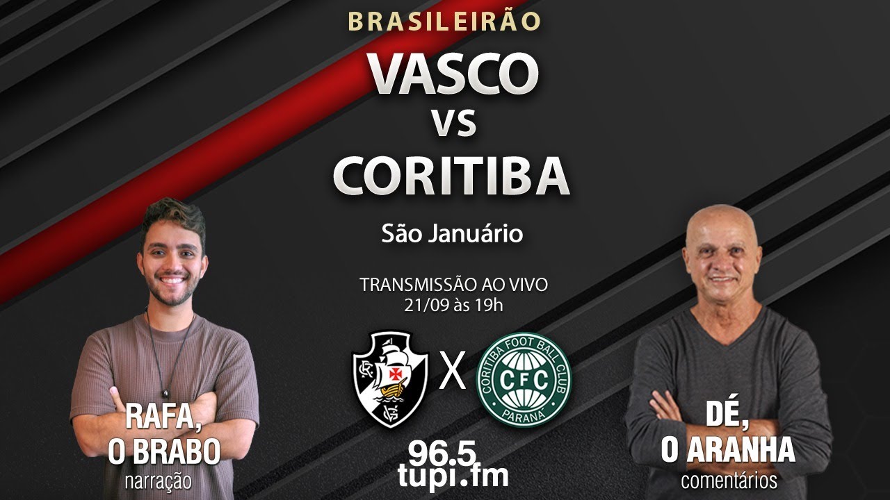 Vasco x Coritiba: Palpites pelo Brasileirão Série A - 21/9