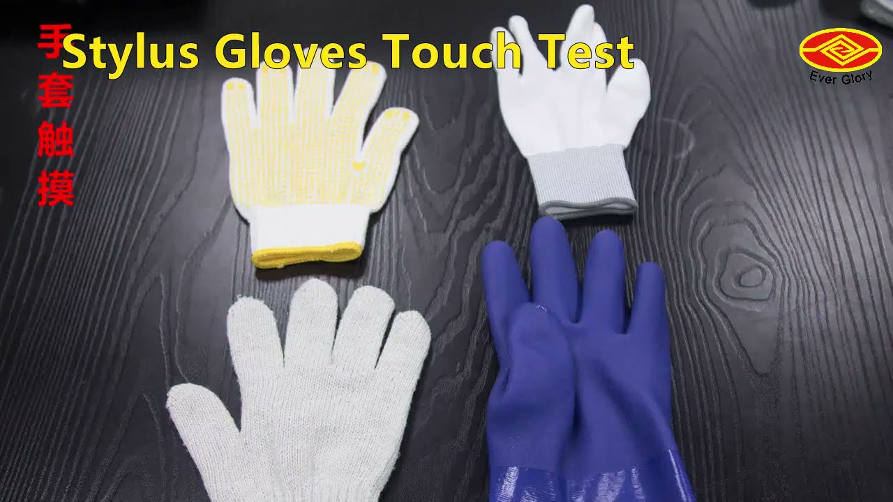 industrial GLOVES TOUCH test on PCAP touch screen
