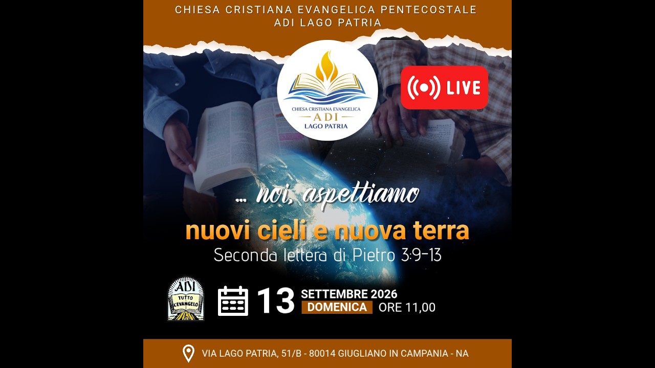 Samuele Dinaro - ... noi aspettiamo nuovi cieli e nuova terra “2 Pietro 3:9-13” | 13.09.2026