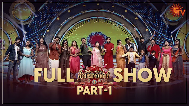 Namma Veettu Deepavali - Full Show | Part - 1 | Diwali Special | Sun TV Program