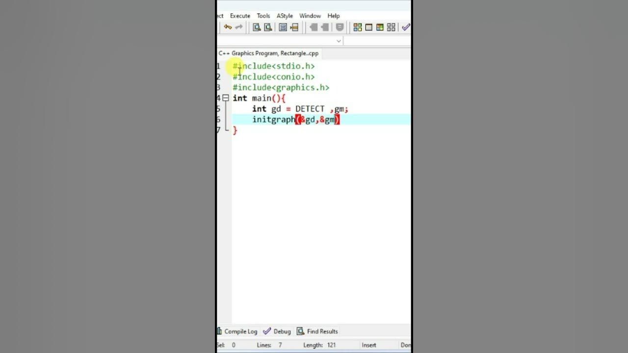 C++ Graphics Program, Rectangle.Short - YouTube