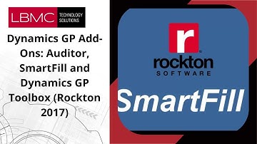 Dynamics GP Add-Ons: Auditor, SmartFill and Dynamics GP Toolbox (Rockton 2017)