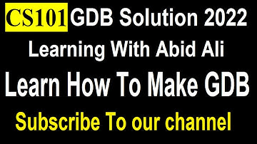 cs101 gdb solution 2022