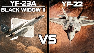 YF-23 Black Widow II Vs YF-22 Raptor | Advanced Tactical Fighter | Digital Combat Simulator | DCS |