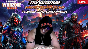 🎃I PAY YOU To Play Call of Duty Warzone Season 6 The Haunting on Rebirth Island LIVE