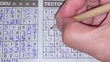 Tuesday. Bonus Extra edition. (#952) Tectonic Sudoku puzzle. 06-09-2020 Extra part 5 of 5