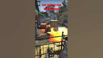 Safe molly to stop default defuse on A side Inferno! #csgo #counterstrike #csgoclips #shorts