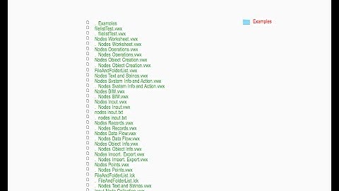 Vectorworks Marionette - Example List of a File Folder
