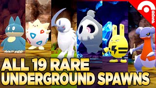 All 19 Rare Grand Underground Spawns in Pokemon Brilliant Diamond \& Shining Pearl