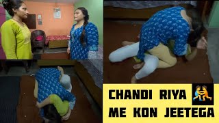 Subbmison Cat Fight Challenge Riya Vs Chandni 1