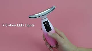 EMS Microcurrent Beauty Device — 7 Color Facial Lift &amp; Neck Care!