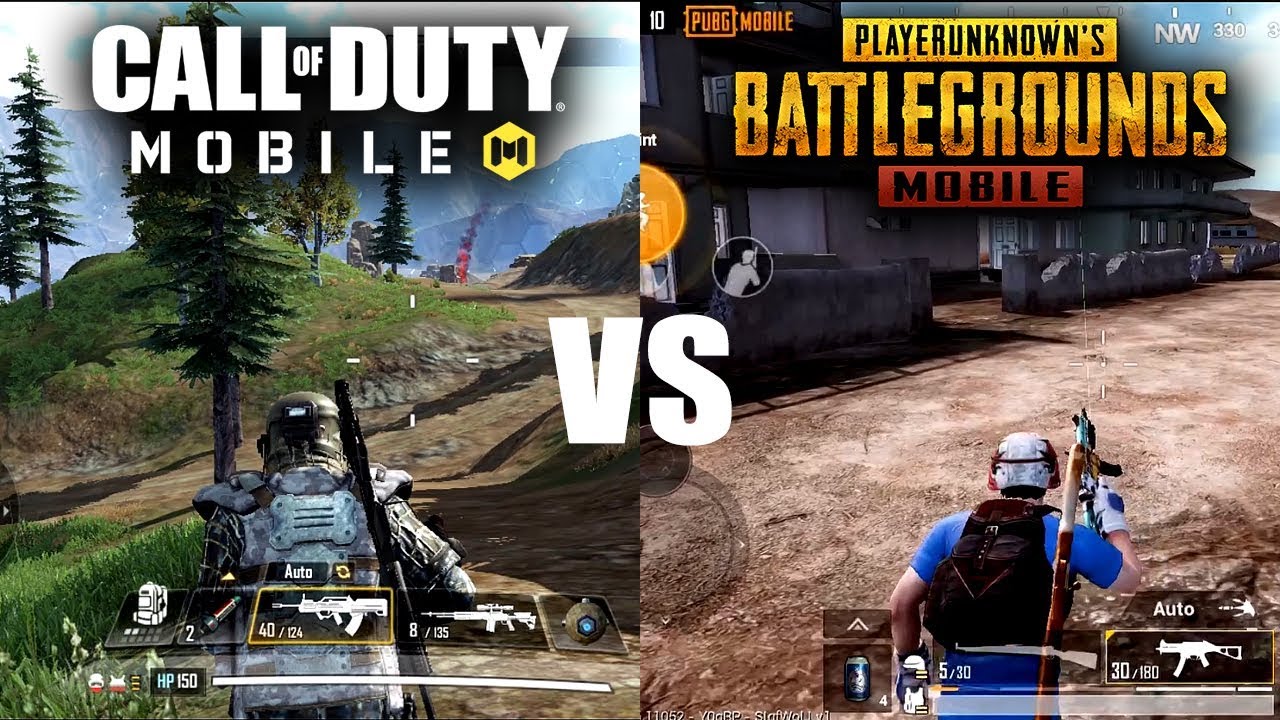 CALL OF DUTY MOBILE vs PUBG MOBILE - GAMEPLAY COMPARISON - 