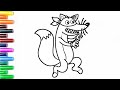 Coloring Dora the Explorer SWIPER Movie Coloring Pages | Drawing, Coloring for Children, Toddlers