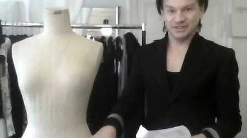 11. Draping in a pattern-making style, Part 1 - by bespoke tailor Sten Martin