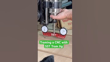 Tram your CNC using the Stupid Simple Tool tram jig #cnc #workshop #woodworkingtools