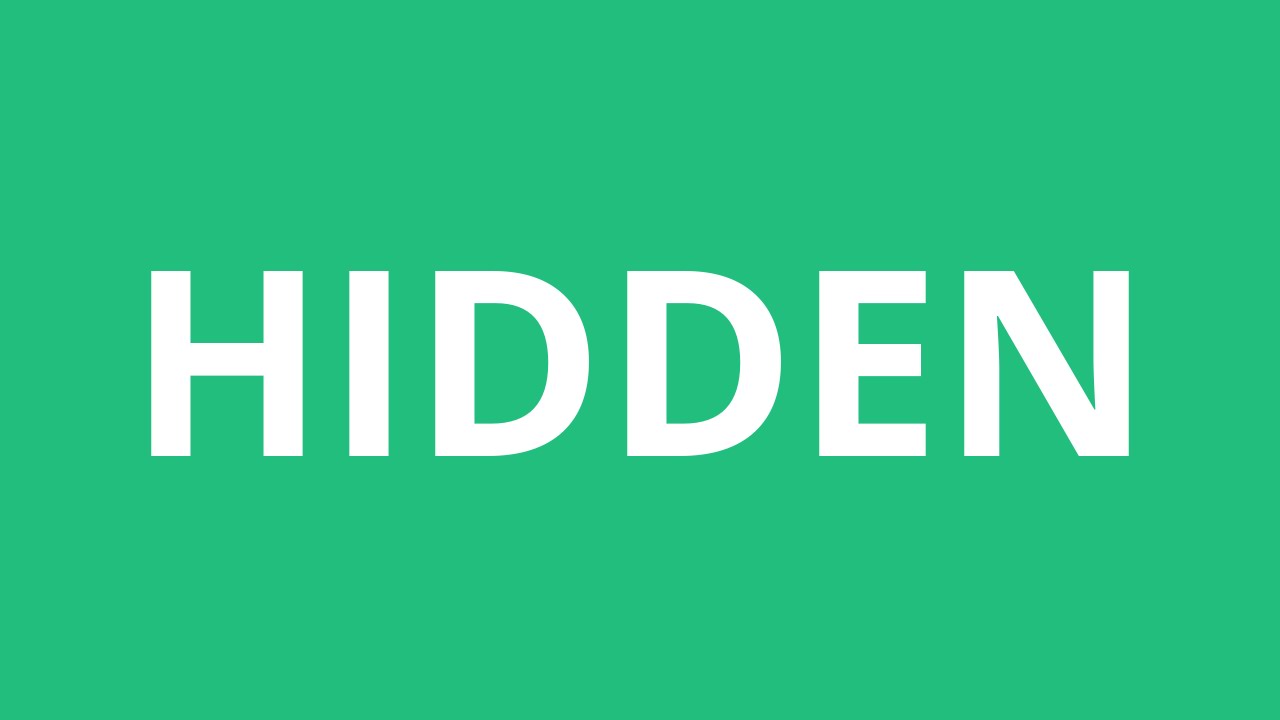 How To Pronounce Hidden Pronunciation Academy YouTube