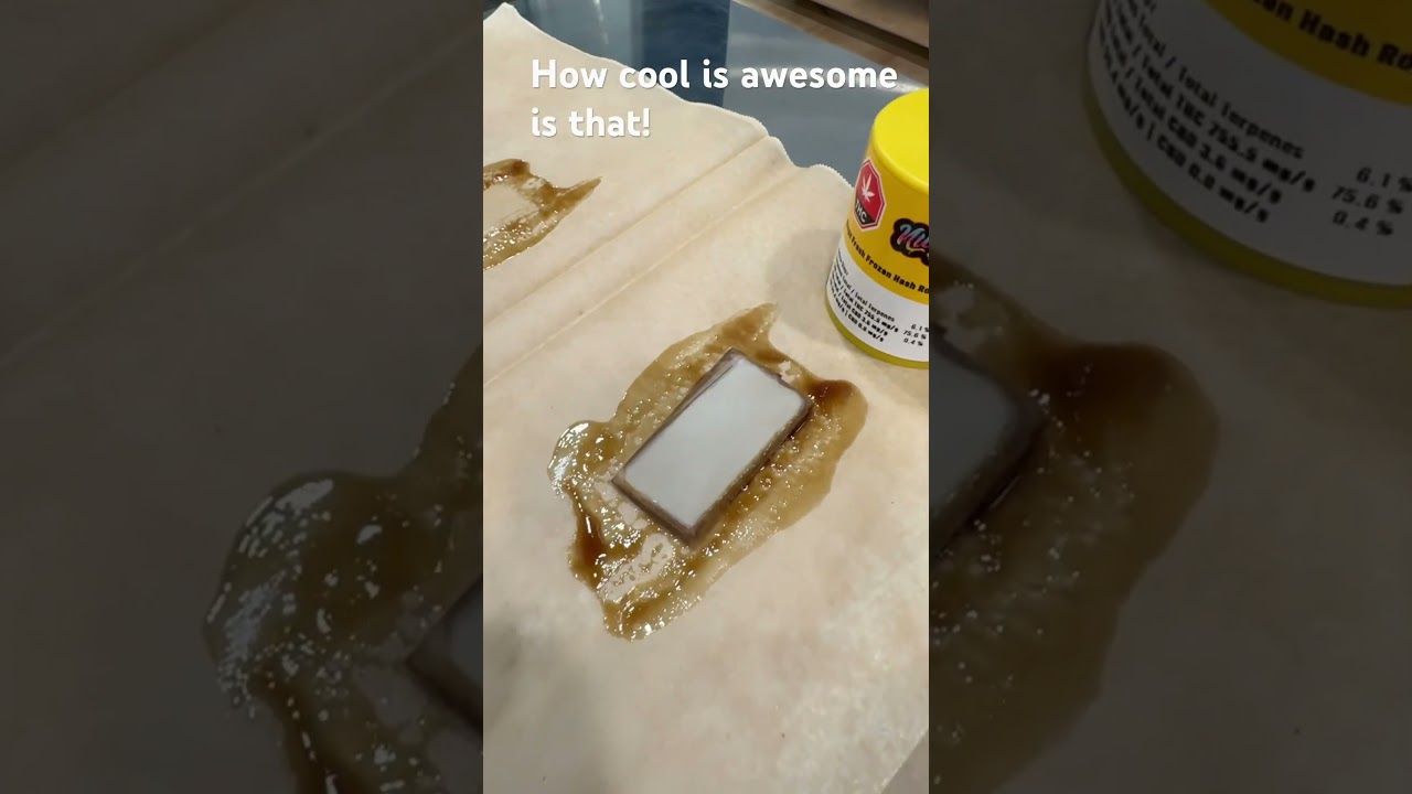 Nugz Ice Water Hash to Nugz Ice Water Hash Rosin pressed out using a NugSmasher IQ.  Just dreamy!