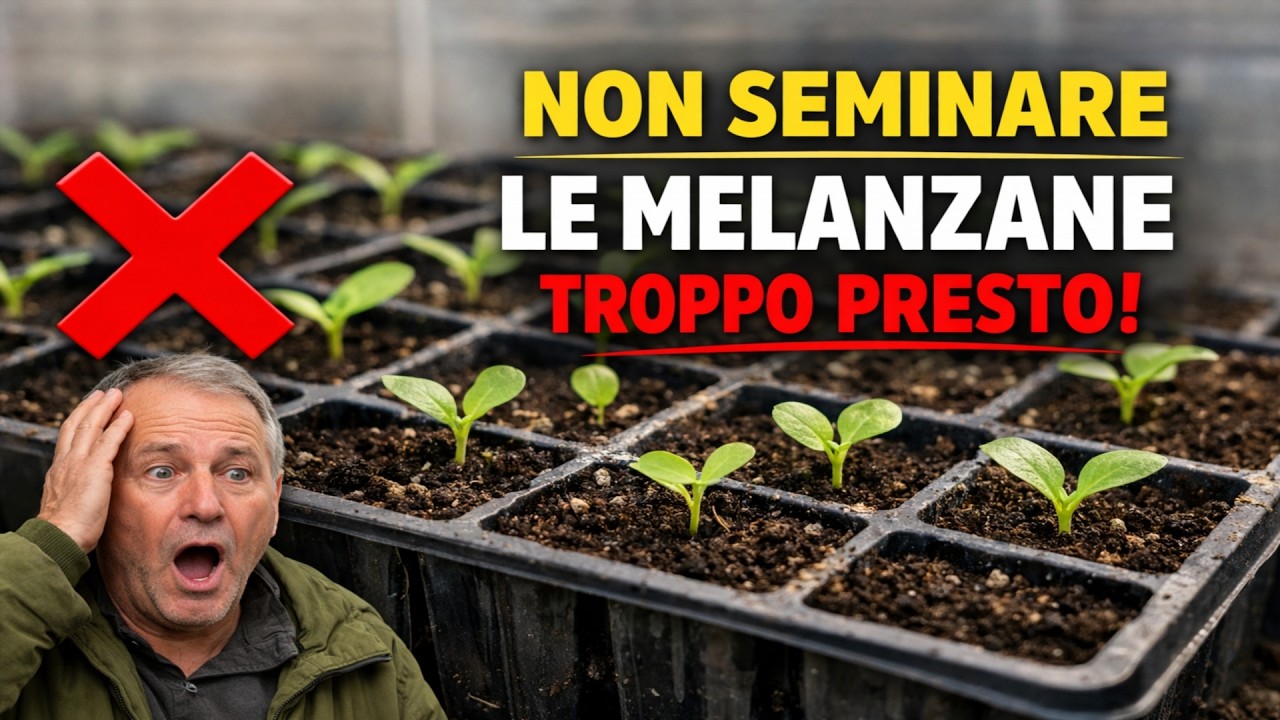 L'ERRORE che commette il 99% di chi coltiva l'orto! Quando bisogna seminare DAVVERO le melanzane in