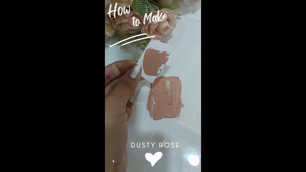 how to make dusty rose colour . shorts YouTube