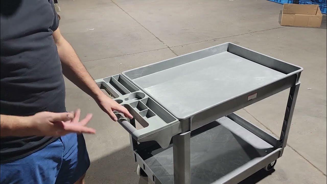 Harbor Freight Industrial Utility Cart Assembly & Review YouTube