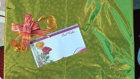 Best way to wrap gift🎁 #giftwrapping #gift #wrap #giftbox #marriagegift #giftpack #giftpackingideas