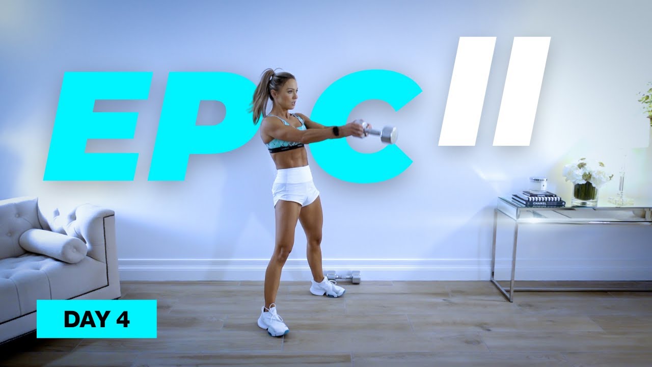 Cardio Dumbbell Full Body Workout / Core Focus | EPIC II - DAY 4