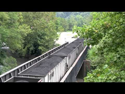 Norfolk Southern Unit Coal Train in Welch, WV