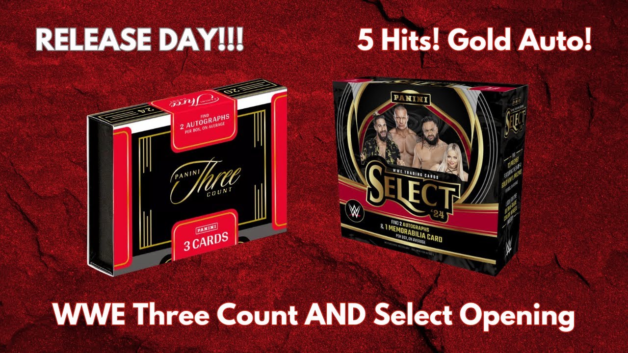 RELEASE DAY! WWE Three Count Opening! Gold Auto and more...