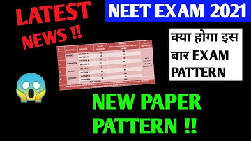 BIGGEST UPDATE😱 NEET 2021 | NEW PAPER PATTERN | Neet 2021 Latest Official News|Big Changes Neet exam