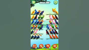 Color Bird Sort Puzzle Game Level 203 #shorts