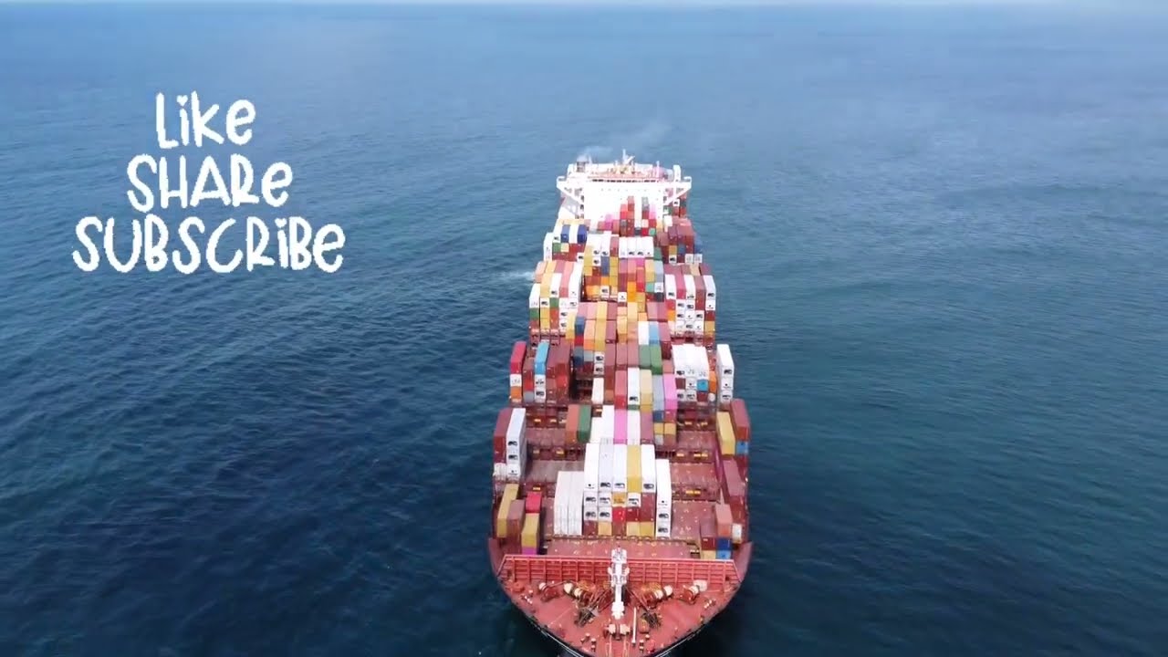 Bird eye view Container ship #containership #shipping #sailors #mariners #trending #ship #shipping