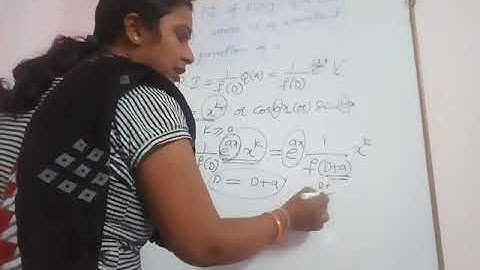 JNTU BTech M2 Maths. Working rule to find Particular Integral of f(D)y=Q (x) when Q (x)=e^ax  (V) .