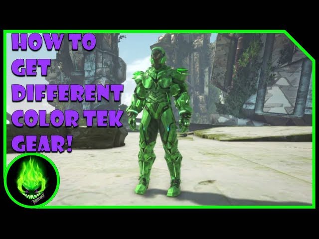 ARK PS4: HOW TO GET DIFFERENT COLOR TEK GEAR! 