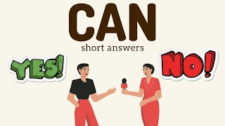 Can - Yes, No - Short Answers || Best ESL Resources 👍👍👍