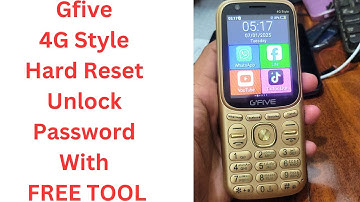 Gfive 4G Style Hard Reset Unlock Password With FREE TOOL || gfive 4g style hard reset