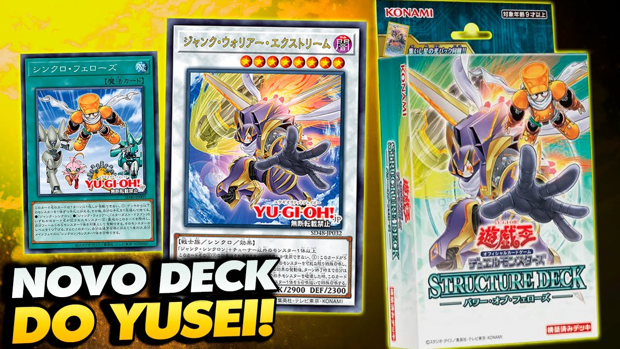 NOVO DECK ESTRUTURAL DO YUSEI FUDO!! YU-GI-OH! POWER OF FELLOWS - YouTube