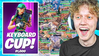 I Hosted a $1000 KEYBOARD ONLY Tournament in Fortnite!