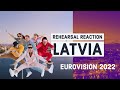 REACTION: Latvia&#39;s Rehearsal, #Eurovision2022