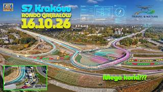 #S7 construction #Kraków 10/26/16 Traffic jams at the #Grębałów roundabout after opening the sect...