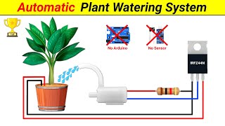 Automatic Plant watering system without Arduino || Inspire Award Project || SKR Electronics Lab