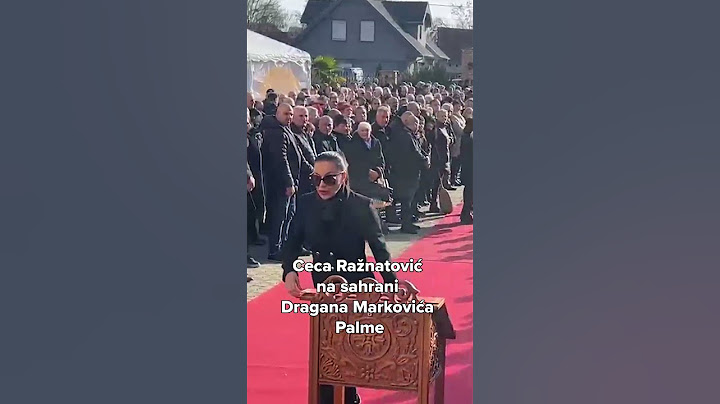 CECA NA SAHRANI DRAGANA MARKOVIĆA PALME U crnom, naočare ne skida - kosu vezala u rep